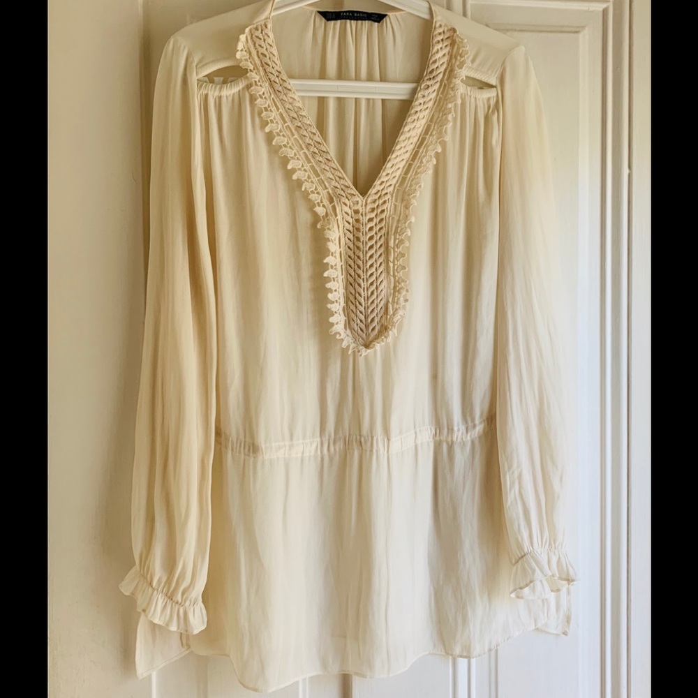 Cream Tunic Blouse